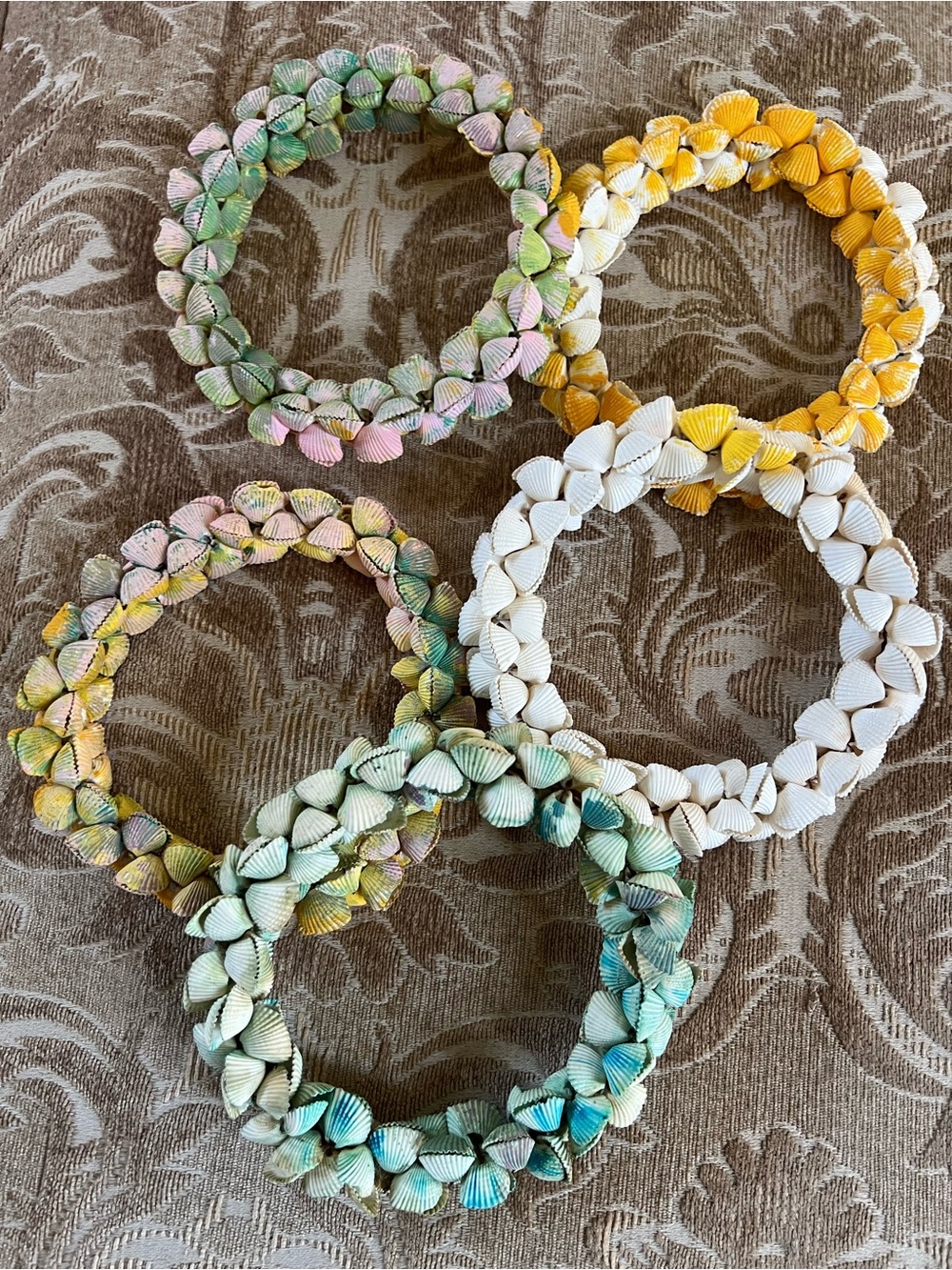 Handmade Shell wreaths – Multicolor & White costal decor